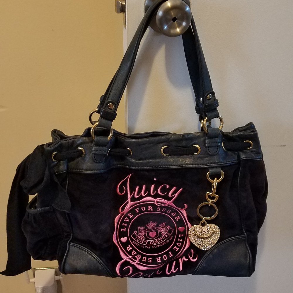 JUICY COUTURE LEATHER AND VELVET PURSES